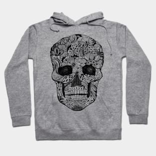 Floral skull Hoodie